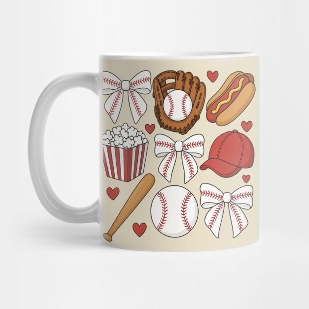Coquette Baseball Bow | Cute Game Day Gift for Girls, Cheer Moms & Baseball Mamas by ArtistTee ⭐⭐⭐⭐⭐